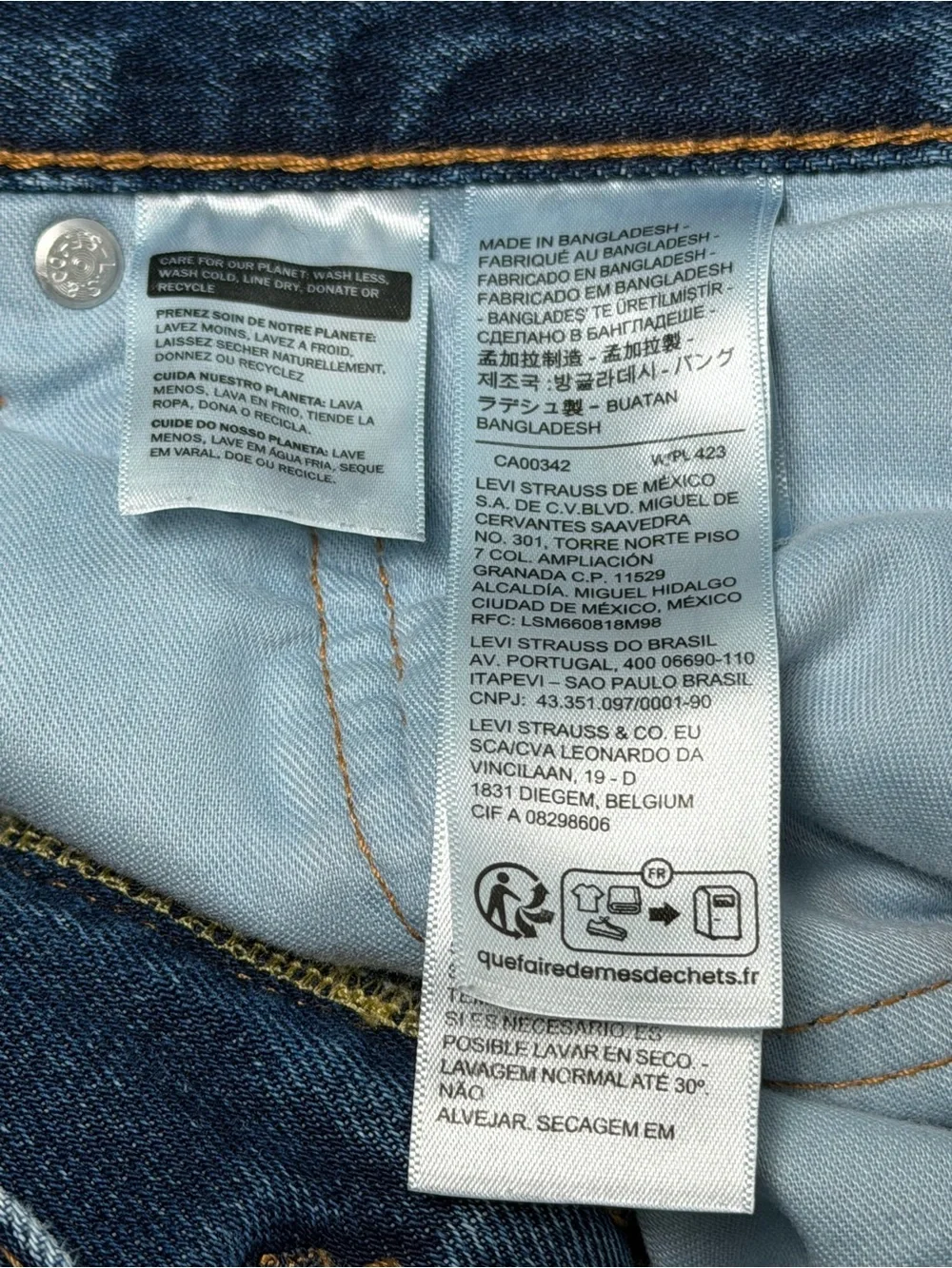 Levi’s 550 Relaxed Fit Jeans Men’s 38x30 Blue Tapered 100% Cotton Denim